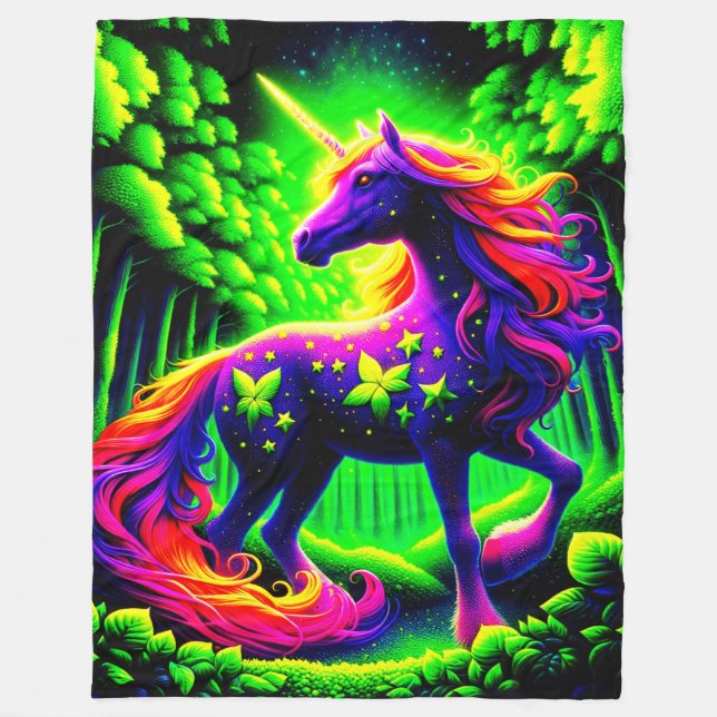 Unicorn Fleece Blanket (Front)