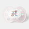 Unicorn Floral Monogram Pacifier