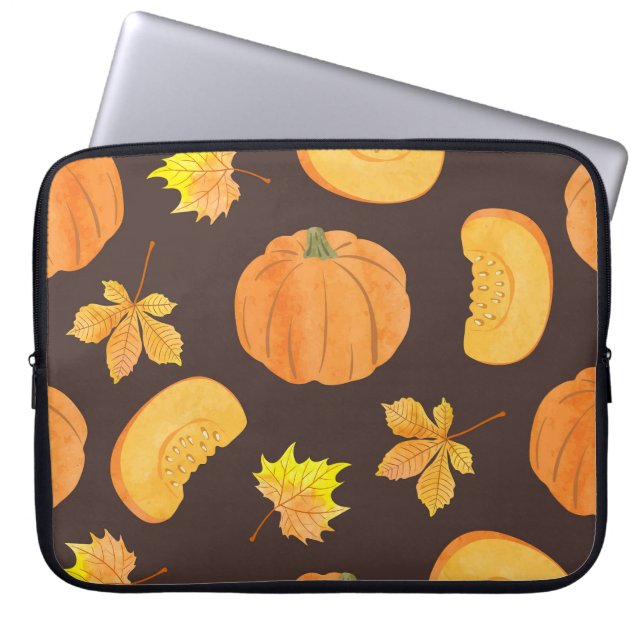 Unicorn Floral Ornament: Seamless Pattern Laptop Sleeve (Front)