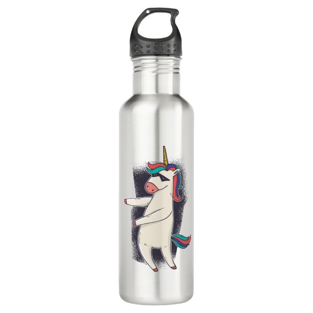 Unicorn Floss Dance 710 Ml Water Bottle (Front)
