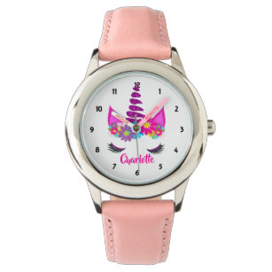 Unicorn Flowery Super Cute Girly Wrist Watch
