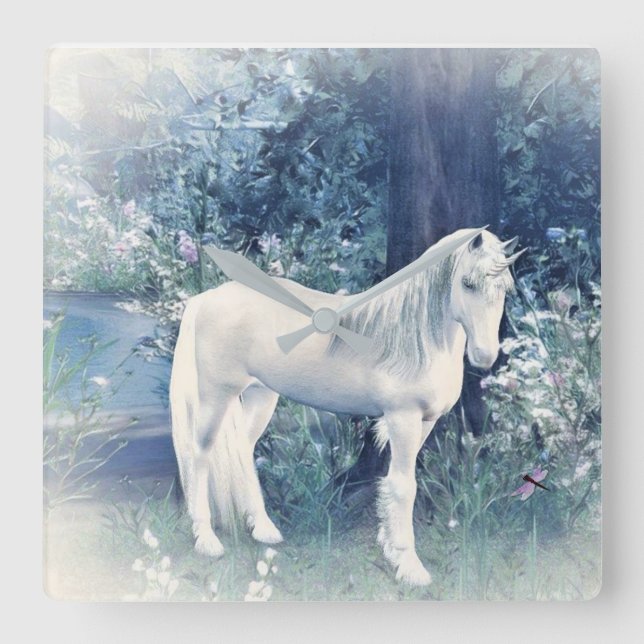 unicorn forest dream clock (Front)