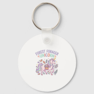 Unicorn Forest Forager Unicorn Graphic Design Whit Keychain