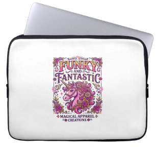 Unicorn Funky and Fantastic Stylish Zazzle Design_ Laptop Sleeve