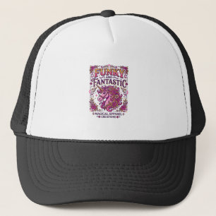 Unicorn Funky and Fantastic Stylish Zazzle Design_ Trucker Hat