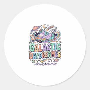 Unicorn Galactic Daydreamer Kawaii Sticker and Shi