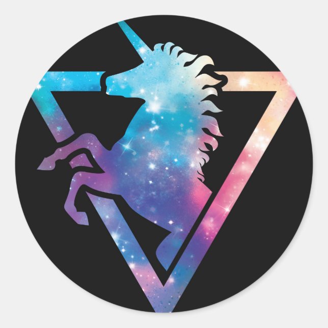Unicorn Galaxy Sticker (Front)