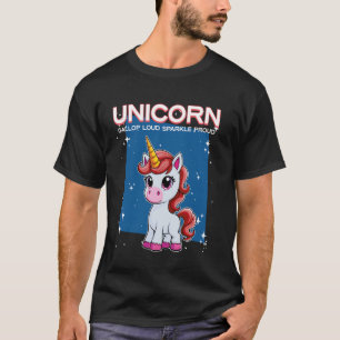 Unicorn Gallop Loud Sparkle Proud Unicorn T-Shirt