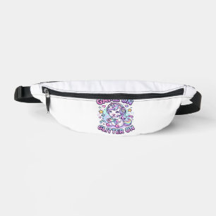 Unicorn Game On Glitter On Graphic Design Merch De Fanny Pack