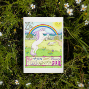Unicorn Garden of God Inspirational Postcard