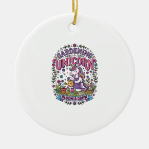Unicorn Gardening Unicorn Commercial Cute Gift Des Ceramic Ornament
