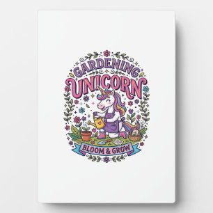 Unicorn Gardening Unicorn Commercial Cute Gift Des Plaque