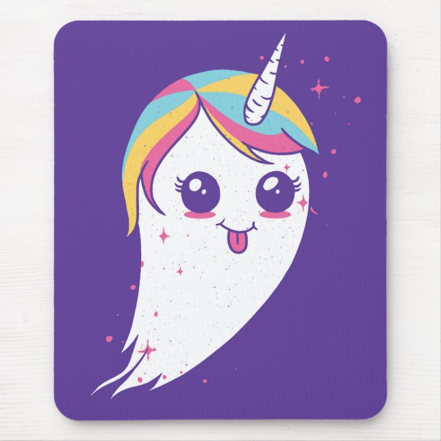 Unicorn Ghost Mouse Pad (Front)