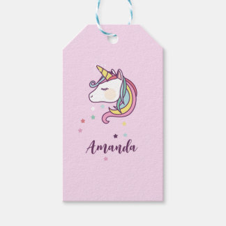 Unicorn GIFT Tag  with name