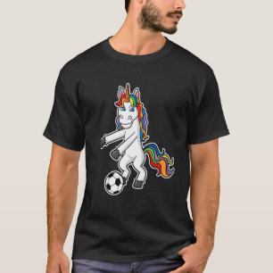 Unicorn Girls Floss Like A Boss Soccer Flossing T-Shirt