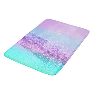 Unicorn Girls Glitter #14 #shiny #decor #art Bath Mat