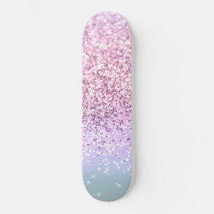 Unicorn Girls Glitter #1c (Faux Glitter) #pastel  Skateboard
