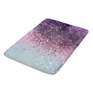 Unicorn Girls Glitter #6 #shiny #pastel Bath Mat