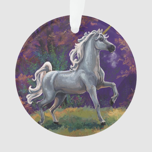 Unicorn Glade Ornament (Front)