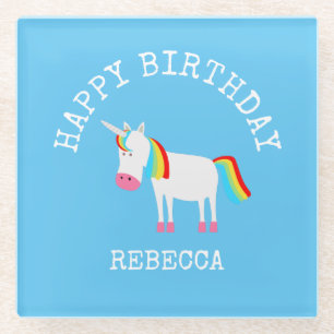 Unicorn Glass Coaster