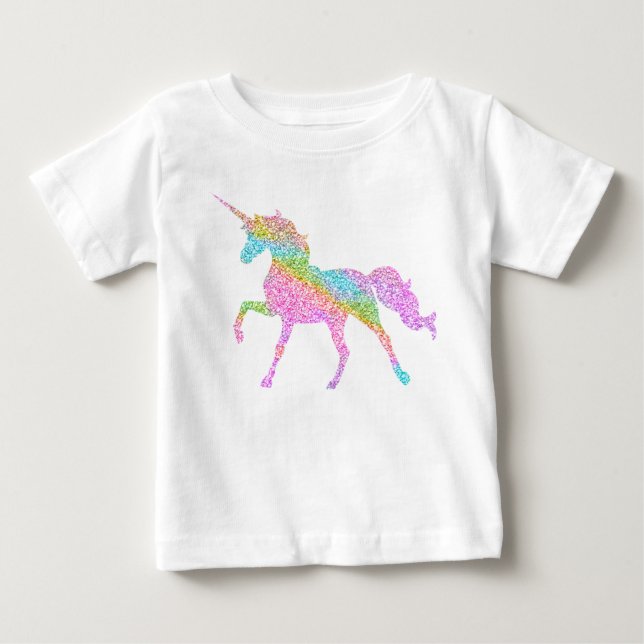 Unicorn Glitter Top for kids (Front)