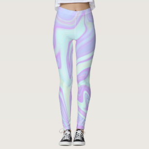 Unicorn Goo Liquid Holographic Texture Leggings
