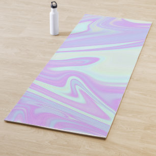 Unicorn Goo Liquid Holographic Texture Yoga Mat