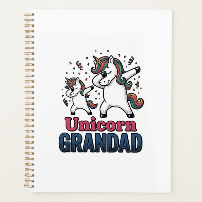 Unicorn Grandad Vintage Engraving Shirt Design_1 (Devant)