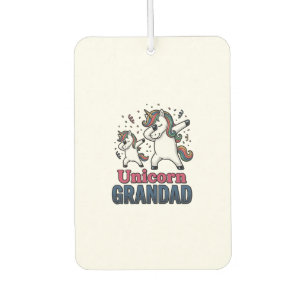 Unicorn Grandad Vintage Engraving Shirt Design_1 Air Freshener