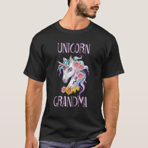 Unicorn Grandma Grandmother Birthday Mother's Day T-Shirt