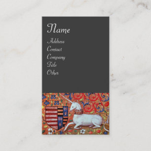 UNICORN ,grey Business Card