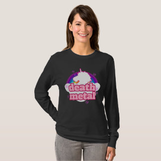 Unicorn hail satan death metal rainbow T-Shirt
