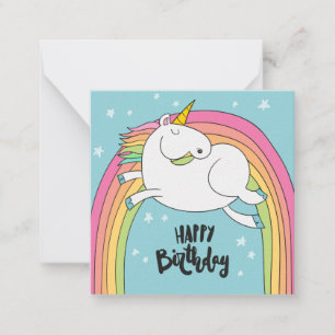 Unicorn Happy Birthday Card