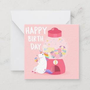 Unicorn Happy Birthday Card