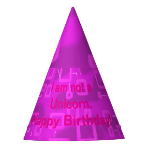 Unicorn Happy Birthday Party Hat