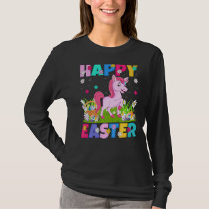 Unicorn Happy Easter Bunny Unicorn Easter Sunday T-Shirt