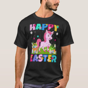 Unicorn Happy Easter Bunny Unicorn Easter Sunday T-Shirt