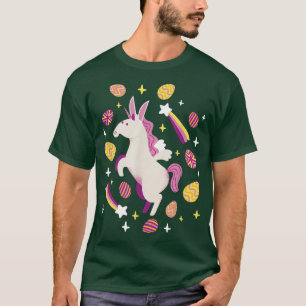 Unicorn Happy Easter Easter Bunny Rabbit Holiday B T-Shirt