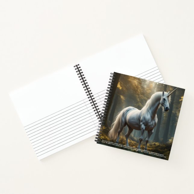 Unicorn Hardcover Notebook (Inside)