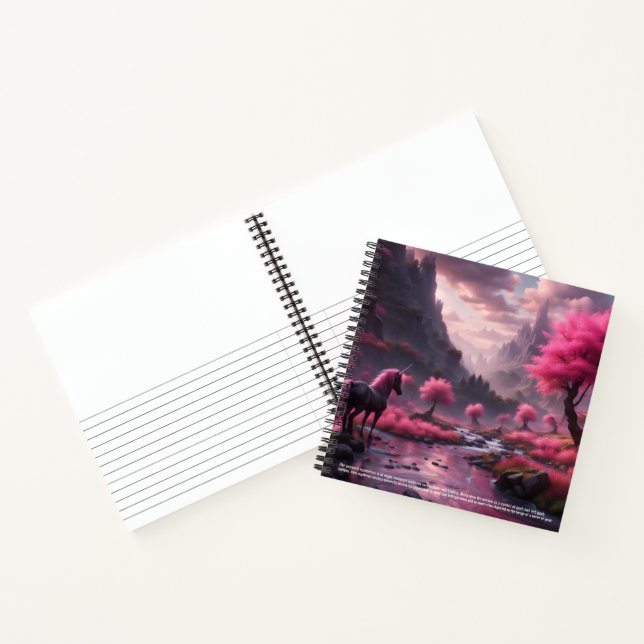 Unicorn Hardcover Notebook (Inside)