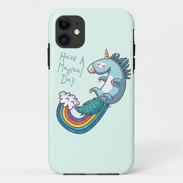 Unicorn have a magical day Case-Mate iPhone case (Back)