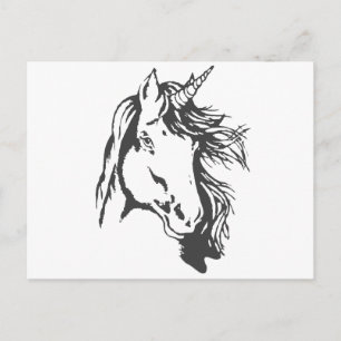 Unicorn Head Postcard