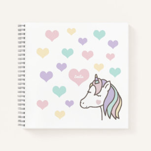 Unicorn Hearts Notebook