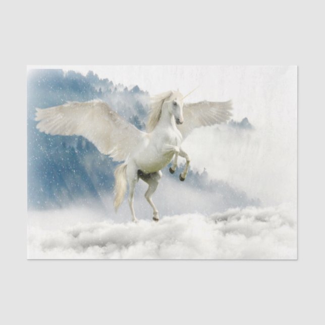 Unicorn Heaven Decoupage Tissue Paper (Front)