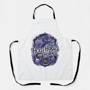 Unicorn Hexes Horses and Horns POD Ready POD Artwo Apron
