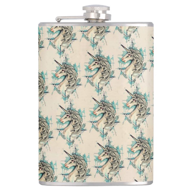 Unicorn Hip Flask (Front)