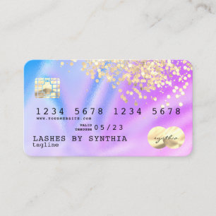 Unicorn Holograph  Modern Credit Card Logo
