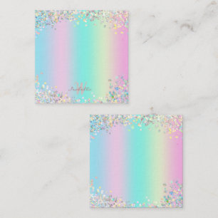Unicorn Holographic Glitter Card
