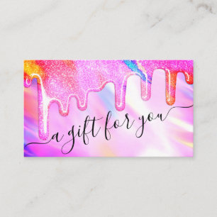 Unicorn Holographic Glitter Drips Gift Certificate