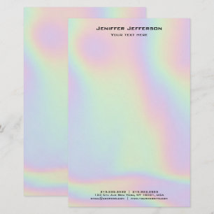 Unicorn holographic Stationery